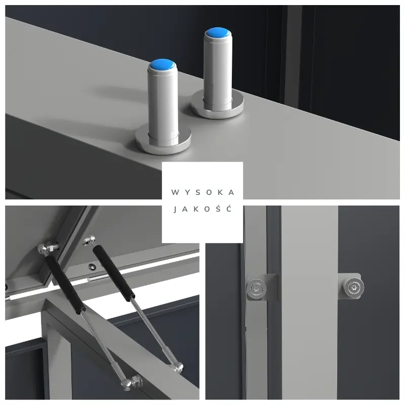 Obudowa na pojemnik komunalny MODERN BOX COVER 60 240 L detale