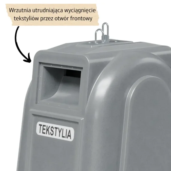 Pojemnik do segregacji zewnętrznej typu dzwon BELLBANK 2500 otwór wrzutowy