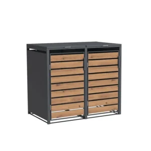 Obudowa na pojemnik komunalny WOOD BOX COVER 2 x 120 L