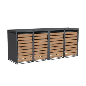 Obudowa na pojemnik komunalny WOOD BOX COVER 4 x 120 L