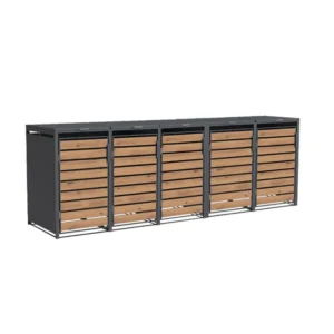 Obudowa na pojemnik komunalny WOOD BOX COVER 5 x 120 L