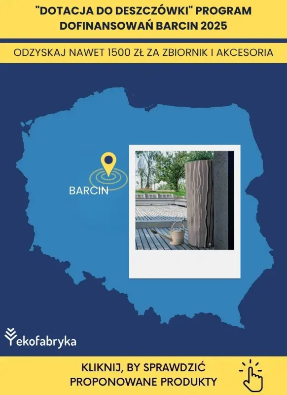 Barcin dofinansowanie do zbiorników na deszczówkę 2025
