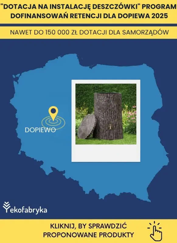 Dopiewo dofinansowanie do zbiorników na deszczówkę 2025