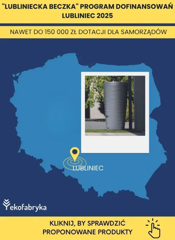 Lubliniec dofinansowanie do zbiorników na deszczówkę 2025