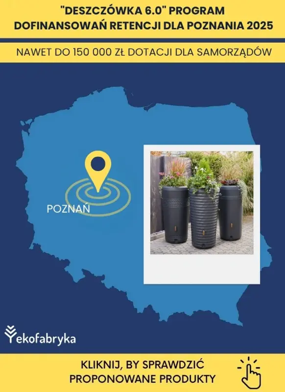 Poznań dofinansowanie do zbiorników na deszczówkę 2025
