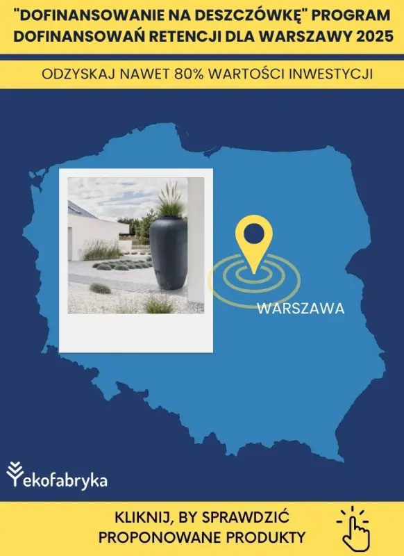 Warszawa dofinansowanie do zbiorników na deszczówkę 2025