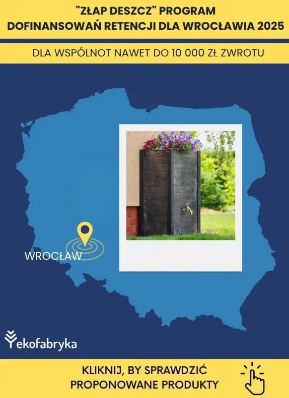 Wrocław dofinansowanie do zbiorników na deszczówkę 2025