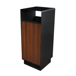 Kosz wolnostojący z daszkiem URBAN BOX WOOD 70 czarny teak