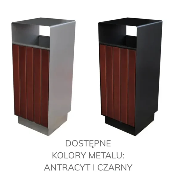 Kosz wolnostojący z daszkiem URBAN BOX WOOD 70