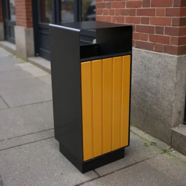 Kosz wolnostojący z daszkiem URBAN BOX WOOD 70
