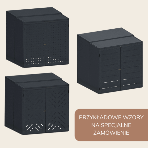 Możliwość rozbudowy szeregowej - Obudowa na kontener komunalny DOT COVER 1100 L