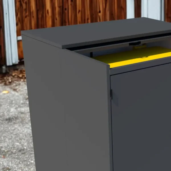 Obudowa na kontener komunalny DOT COVER 1100 L klapa suwana