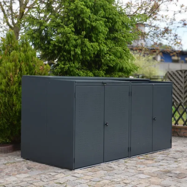 Obudowa na kontener komunalny DOT COVER 2x1100 L bokiem