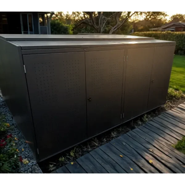 Obudowa na kontener komunalny DOT COVER 2x1100 L ogród