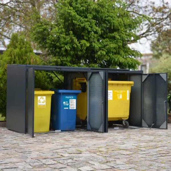 Obudowa na kontener komunalny DOT COVER 2x1100 L pojemniki