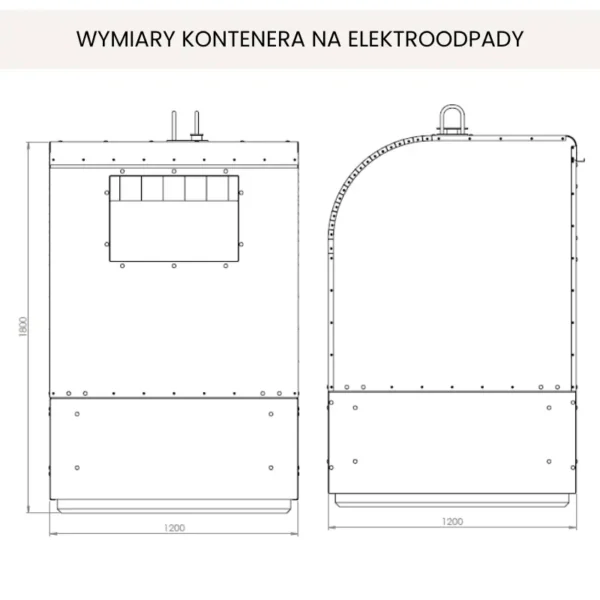 Kontener na elektroodpady E-COLLECT 1900