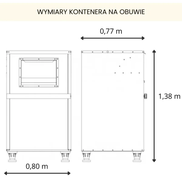 Kontener na obuwie używane ECO-STEP 750