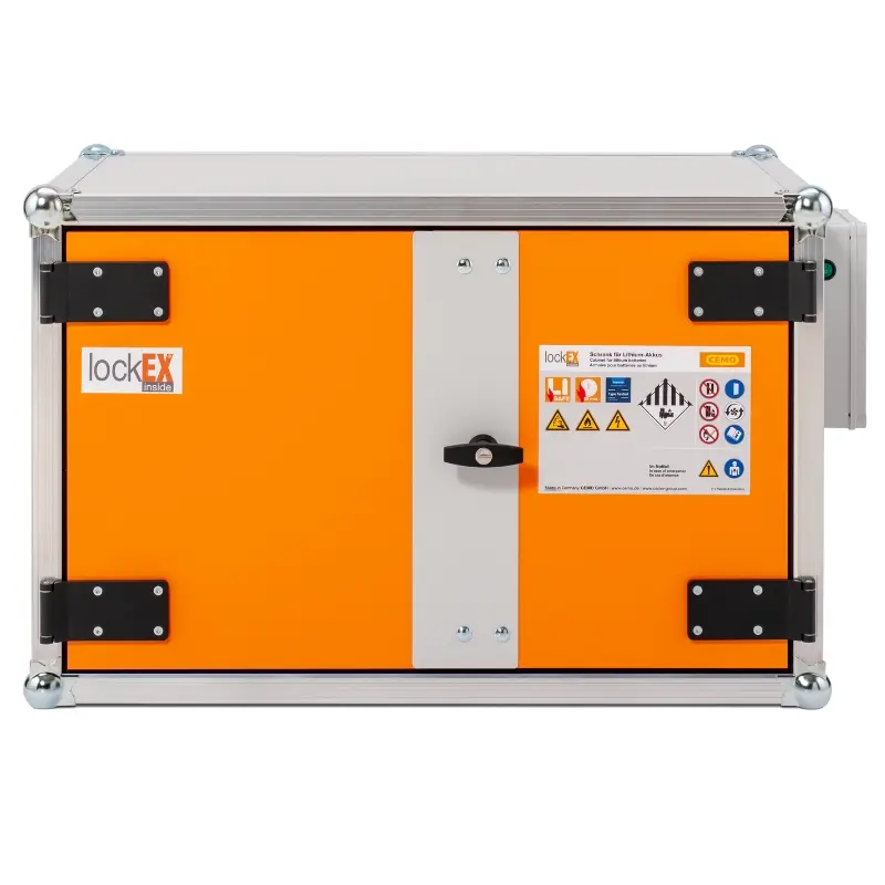 Ognioodporna szafa do akumulatorów litowo-jonowych LOCKEX 2.0 8/5 Ognioodporna szafa do akumulatorów litowo-jonowych LOCKEX 2.0 8/5