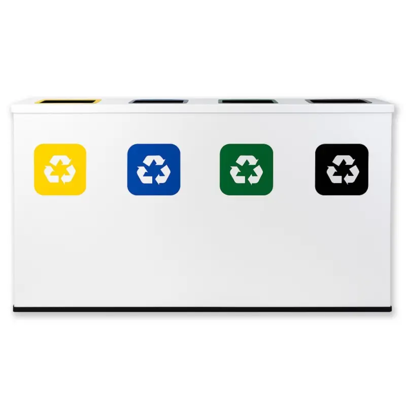 Stacja do segregacji odpadów EKO STATION MONO LINE 4 x 60 L