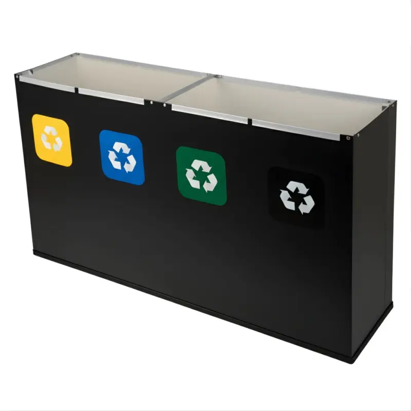 Stacja do segregacji odpadów EKO STATION MONO LINE 4 x 60 L