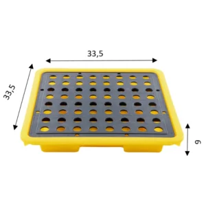 Wanna wychwytowa niskoprofilowa SAFE DROP 4 L widok z&nbsp;frontu góra rozmiary