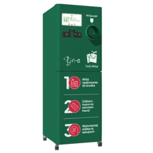 Automat kaucyjny na zużyte butelki i puszki RVM BIN-E RETURN